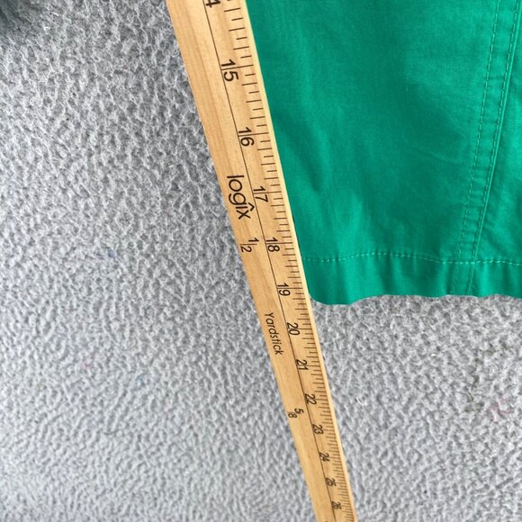 Chicos Pants 0.5 US 6 Green Fitigues Capris Stretch Straight Leg Pockets Casual - Picture 11 of 13
